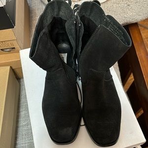 Steve Madden Suede Black Boots Size 6